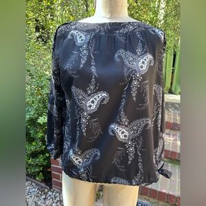 All Saints "Laci Kashmir" floral paisley print blouse - size 2